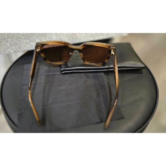 Quay Australia Drive In Square Sunglasses- Dark Tort Frame / Brown Lens